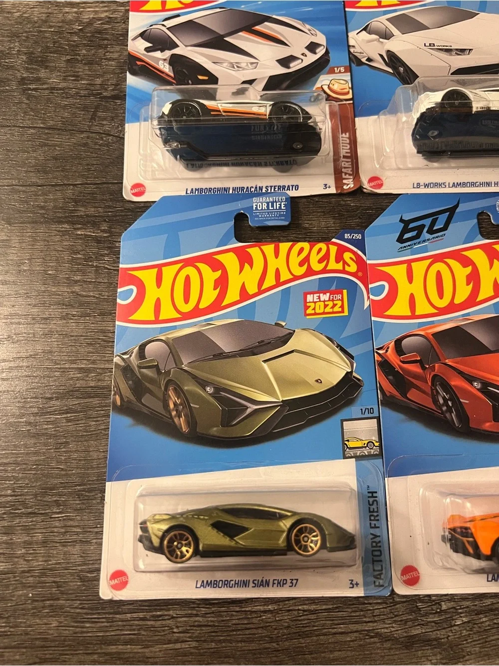 Hot Wheels Lamborghini Bundle – 4 Car Lot – New on Card